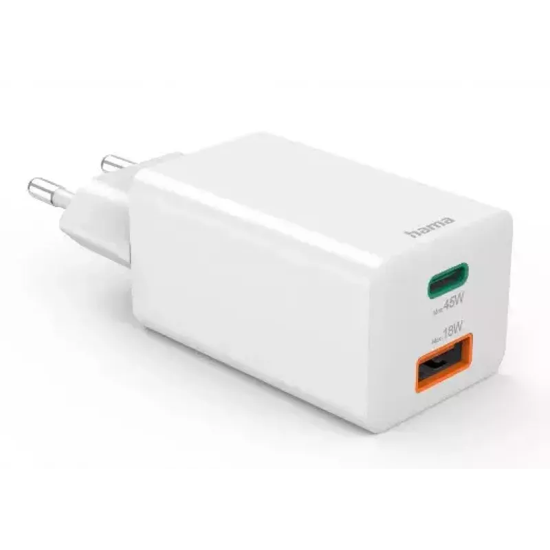 Hama 00201993 mobile device charger Mobile phone, Laptop, Smartphone, Tablet White AC Fast charging Indoor