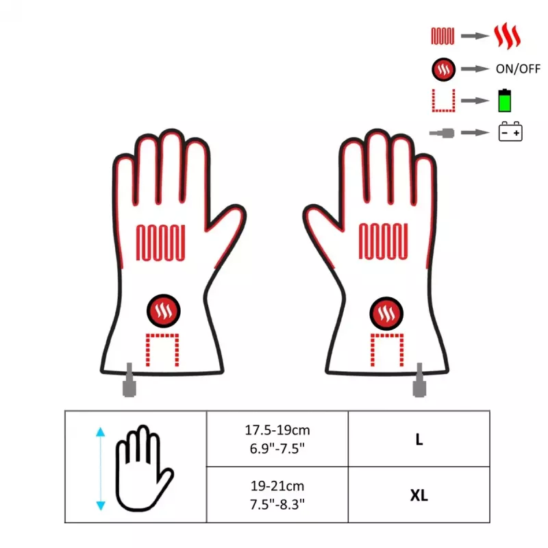 Gloves Glovii GDBXL Polyester Genuine Leather Motorcycling Adult