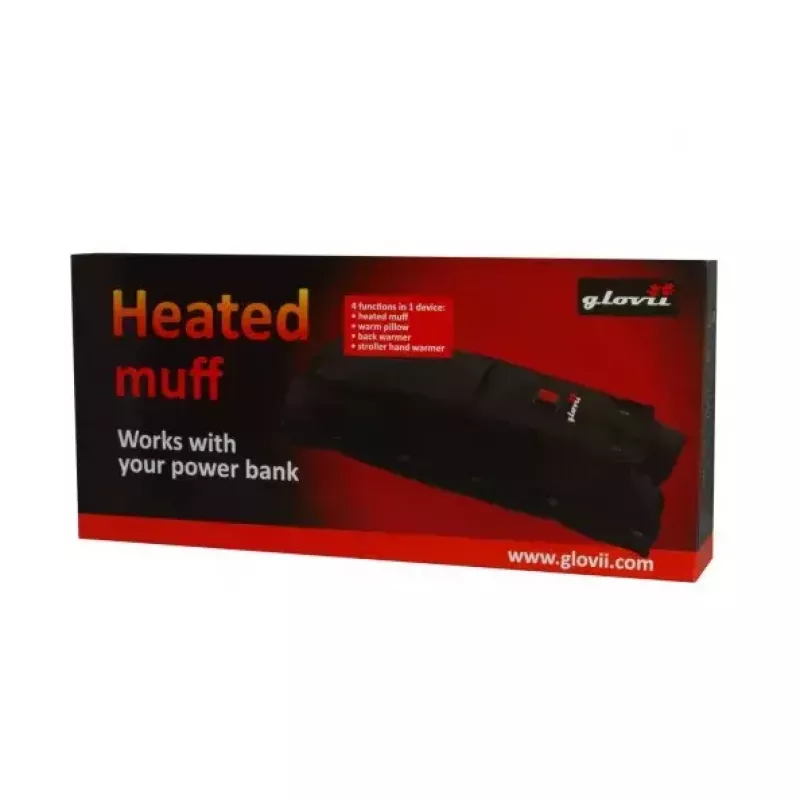 Back protector Glovii GF41 Heated Muff 4in1 Unisex Black Grey