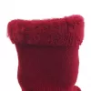 Athletic socks Glovii GQ3L L, unisex heated cotton socks with integrated heating element, temperature control, red