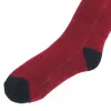 Athletic socks Glovii GQ3L L, unisex heated cotton socks with integrated heating element, temperature control, red