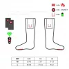 Athletic socks Glovii GQ3M Unisex Red M, 94% acrylic 5% polyester 1% elastane, integrated heating element