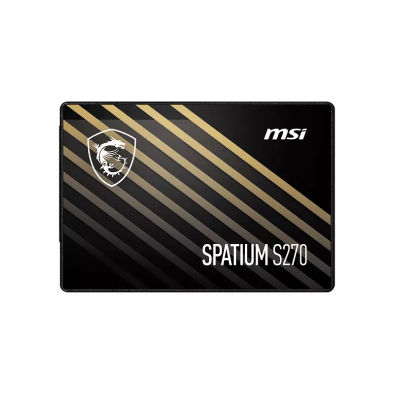2.5 inch SATA III SSD MSI SPATIUM S270 960GB — 500 MB/s read, 450 MB/s write, 3D NAND