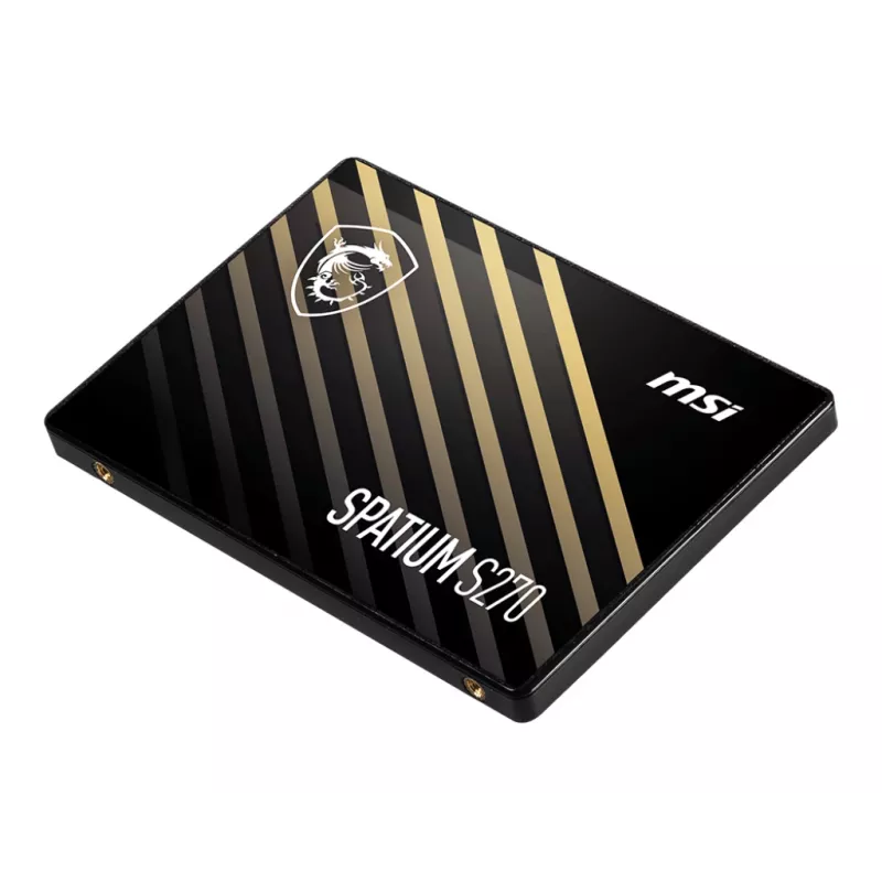 2.5 inch SATA III SSD MSI SPATIUM S270 960GB — 500 MB/s read, 450 MB/s write, 3D NAND