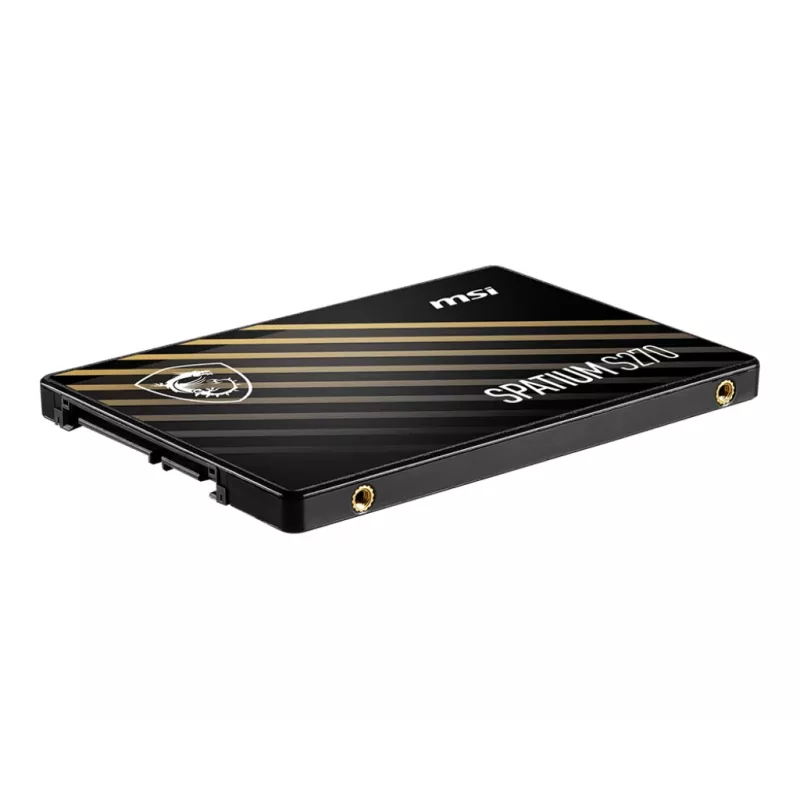 2.5 inch SATA III SSD MSI SPATIUM S270 960GB — 500 MB/s read, 450 MB/s write, 3D NAND