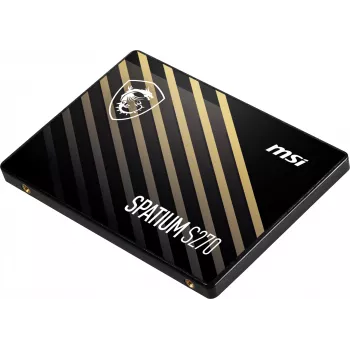 2.5 inch SATA III SSD MSI SPATIUM S270 480GB — 3D NAND, 450 MB/s write, 2 M h MTBF