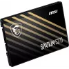 2.5 inch SATA III SSD MSI SPATIUM S270 480GB — 3D NAND, 450 MB/s write, 2 M h MTBF