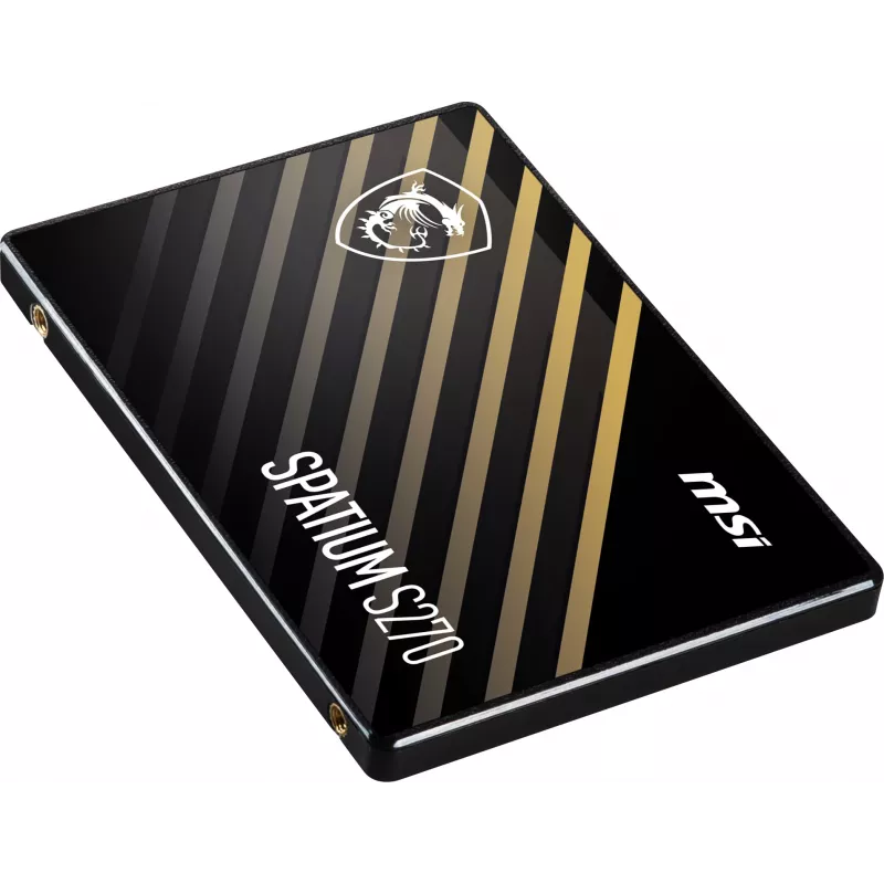 2.5 inch SATA III SSD MSI SPATIUM S270 480GB — 3D NAND, 450 MB/s write, 2 M h MTBF