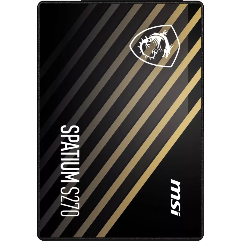 2.5 inch SATA III SSD MSI SPATIUM S270 480GB — 3D NAND, 450 MB/s write, 2 M h MTBF