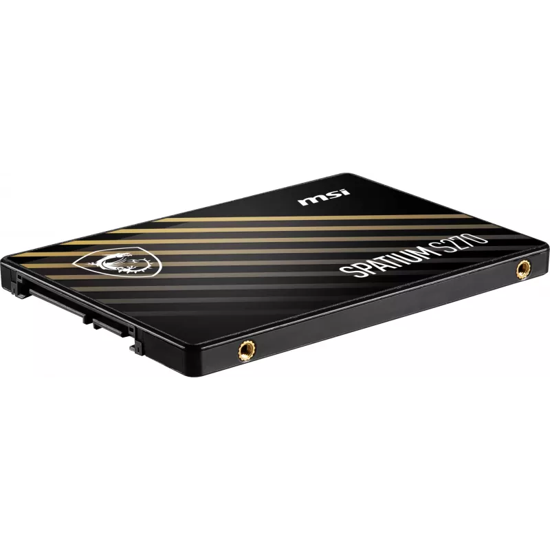 2.5 inch SATA III SSD MSI SPATIUM S270 480GB — 3D NAND, 450 MB/s write, 2 M h MTBF