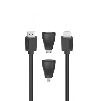 Hama HDMI Cable 1.5m Type A Male to Male 18 Gbit/s Black