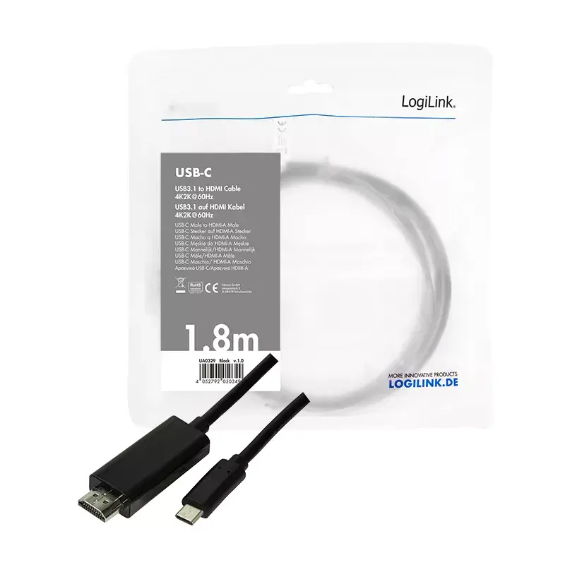 USB graphics adapter LogiLink UA0329 Black