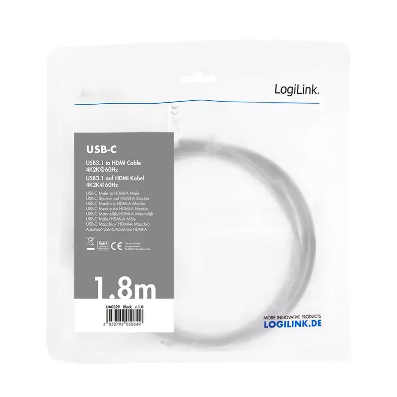 USB graphics adapter LogiLink UA0329 Black