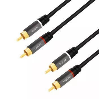 Audio Cable LogiLink CA1208 7.5m 2 x RCA Black