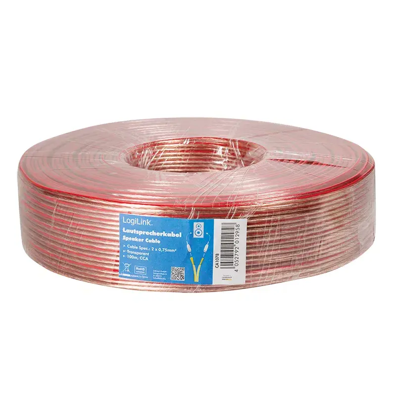 Audio Cable LogiLink CA1078 100m Transparent