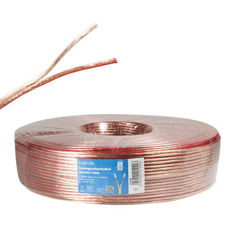 Audio Cable LogiLink CA1082 100 m Transparent