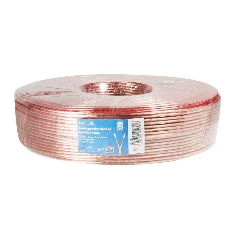Audio Cable LogiLink CA1082 100 m Transparent