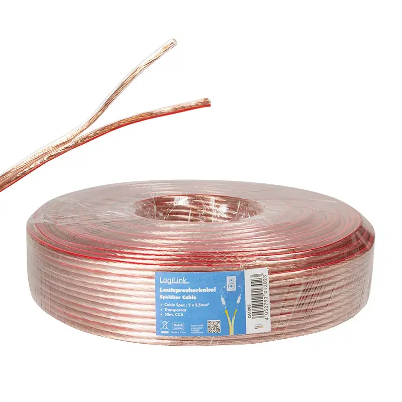 Audio Cable LogiLink CA1085 50m Transparent