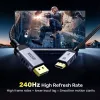 DisplayPort cable Unitek C1626GY01-2M, DisplayPort 2.1 male–male, 2 m, 80 Gbit/s, 16K@60Hz, 4K@240Hz, HDR, HDCP 2.2