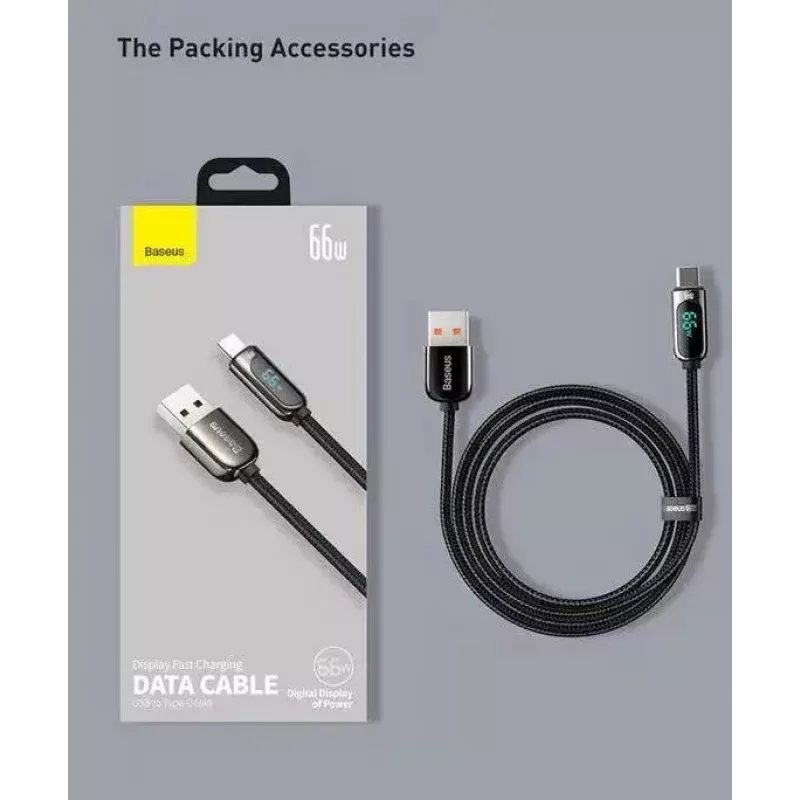 USB cable Baseus CASX020001 1m USB A USB C Black
