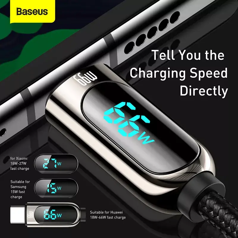 USB cable Baseus CASX020001 1m USB A USB C Black