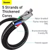 USB cable Baseus CASX020001 1m USB A USB C Black