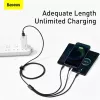 3-in-1 USB Cable Baseus Tungsten Gold CAMLTWJ-01