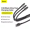 3-in-1 USB Cable Baseus Tungsten Gold CAMLTWJ-01