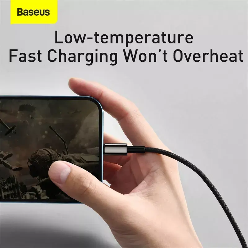 3-in-1 USB Cable Baseus Tungsten Gold CAMLTWJ-01