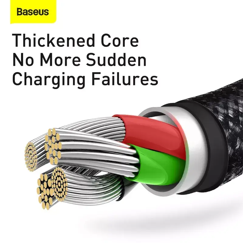 3-in-1 USB Cable Baseus Tungsten Gold CAMLTWJ-01
