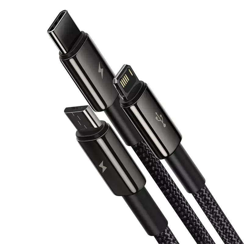 3-in-1 USB Cable Baseus Tungsten Gold CAMLTWJ-01