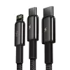 3-in-1 USB Cable Baseus Tungsten Gold CAMLTWJ-01