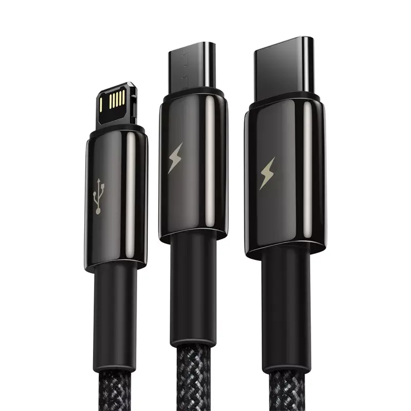 3-in-1 USB Cable Baseus Tungsten Gold CAMLTWJ-01