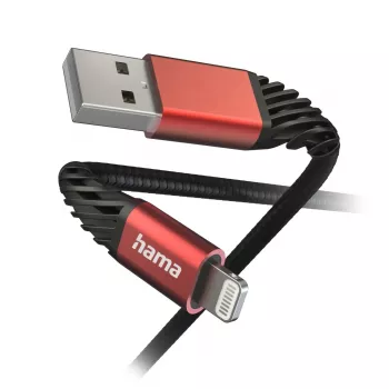Hama Extreme Lightning to USB A Cable 1.5 m 2.4 A
