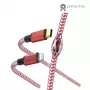 Hama Reflective Cable 1.5m Red Lightning to USB C 3A