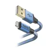 Cable Hama Reflective 1.5 m Blue Lightning to USB A 2.4 A