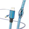 Cable Hama Reflective 1.5 m Blue Lightning to USB A 2.4 A