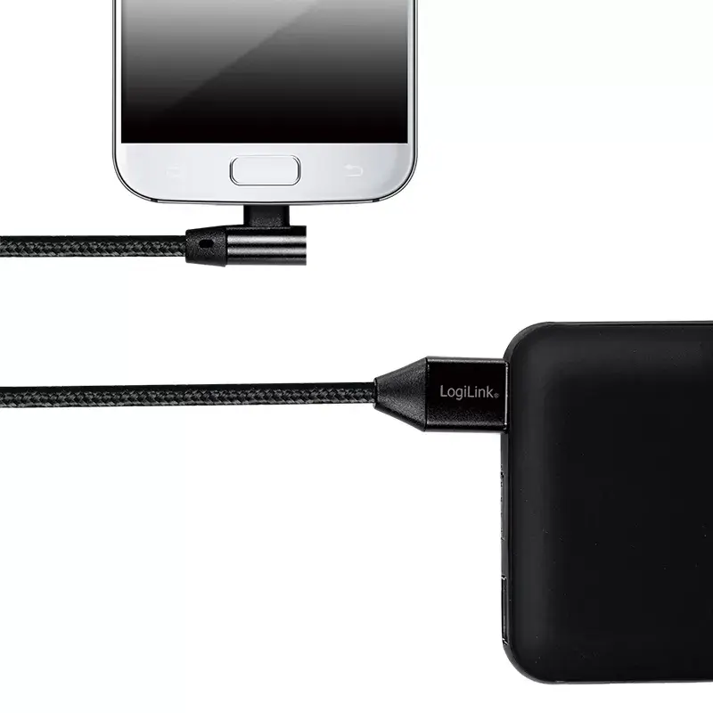 USB cable LogiLink CU0142 USB 2.0 0.3 m USB A Micro-USB B Black