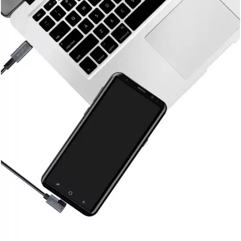 USB Cable LogiLink CU0183 2m USB C Black Silver USB 2.0