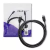 USB Cable Qoltec 52352 2.5m USB 3.2 Gen 1 USB C Black