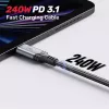 USB-C to USB-C cable Unitek C14110GY-2M USB 3.2 Gen 1, 2 m, 5 A, 240 W, black