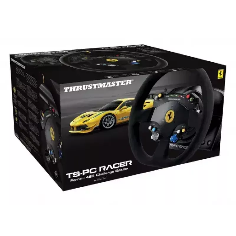 Thrustmaster TS-PC Racer Ferrari 488 Challenge Edition Black USB 2.0 Steering wheel Analogue / Digital