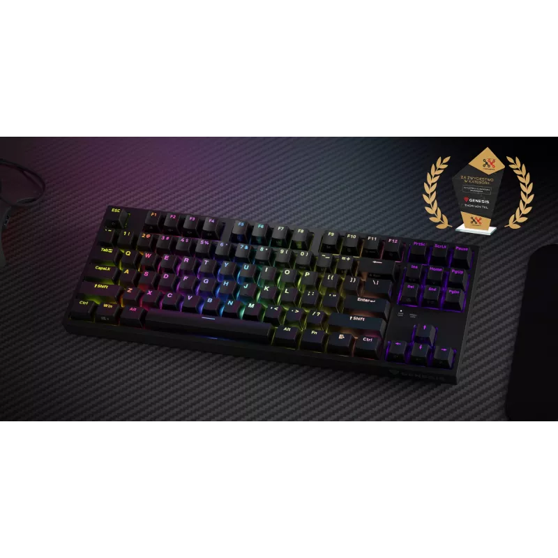GENESIS Thor 404 TKL keyboard Gaming USB QWERTY US International Black