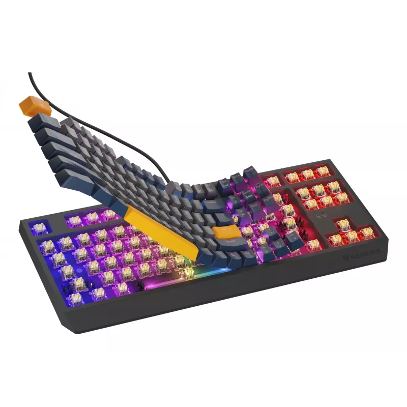 GENESIS Thor 230 TKL keyboard Gaming USB QWERTY English Blue
