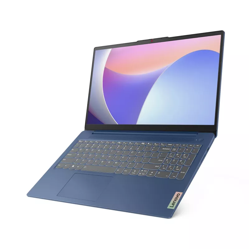 Laptop Lenovo IdeaPad Slim 3 15IRU8 — Intel Core i3-1315U, 15.6 inch FHD, 8 GB LPDDR5, 512 GB SSD, Windows 11 Home, Blue