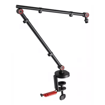 Boom microphone stand GENESIS NGM-2156 Desk mount base Black
