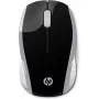 HP Wireless Mouse 200 (Pike Silver), Ambidextrous, Optical, RF Wireless, 1000 DPI, Silver