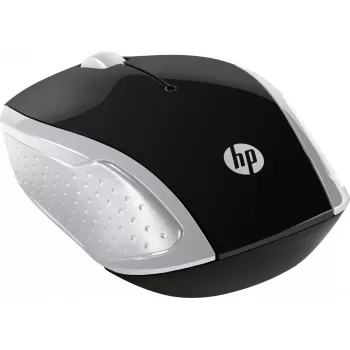 HP Wireless Mouse 200 (Pike Silver), Ambidextrous, Optical, RF Wireless, 1000 DPI, Silver