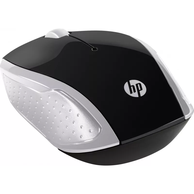 HP Wireless Mouse 200 (Pike Silver), Ambidextrous, Optical, RF Wireless, 1000 DPI, Silver
