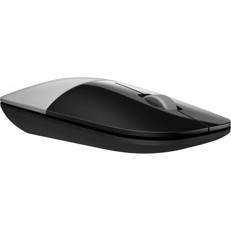 HP Z3700 Silver Wireless Mouse, Ambidextrous, Optical, RF Wireless, 1200 DPI, Silver